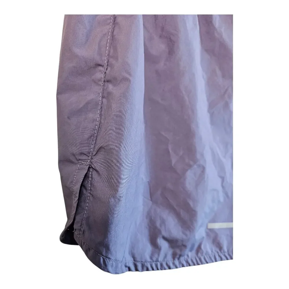 THE NORTH FACE Women's M Limitless Run Shorts Purple Zip Pocket Liner Brief